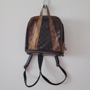 Y2K LIKE NEW The Stone Faux Leather Mini Backpack